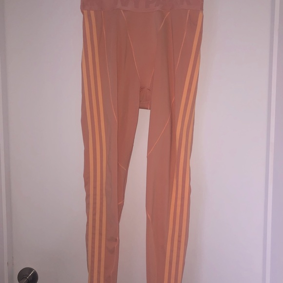Ivy park x Adidas leggings. Coral. Mesh and fabric. Large. - Picture 2 of 3